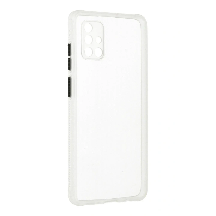 Mey İthalat®  Samsung Galaxy A71 Kılıf Miami Şeffaf Silikon - Şeffaf