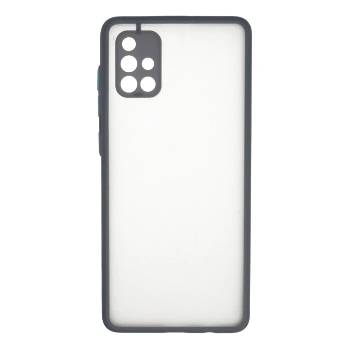 Mey İthalat®  Samsung Galaxy A71 Kılıf Montreal Silikon Kapak - Gri
