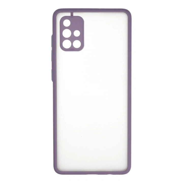 Mey İthalat®  Samsung Galaxy A71 Kılıf Montreal Silikon Kapak - Mor