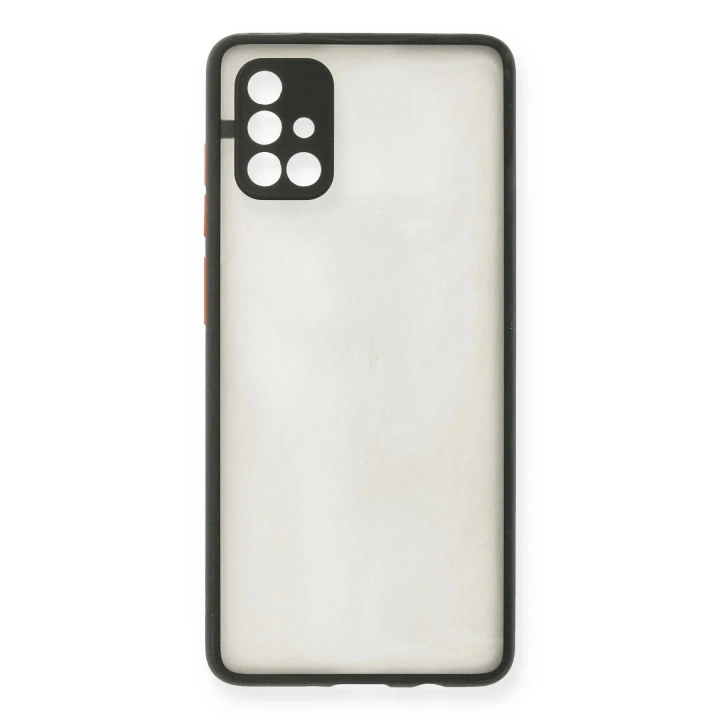 Mey İthalat®  Samsung Galaxy A71 Kılıf Montreal Silikon Kapak - Siyah