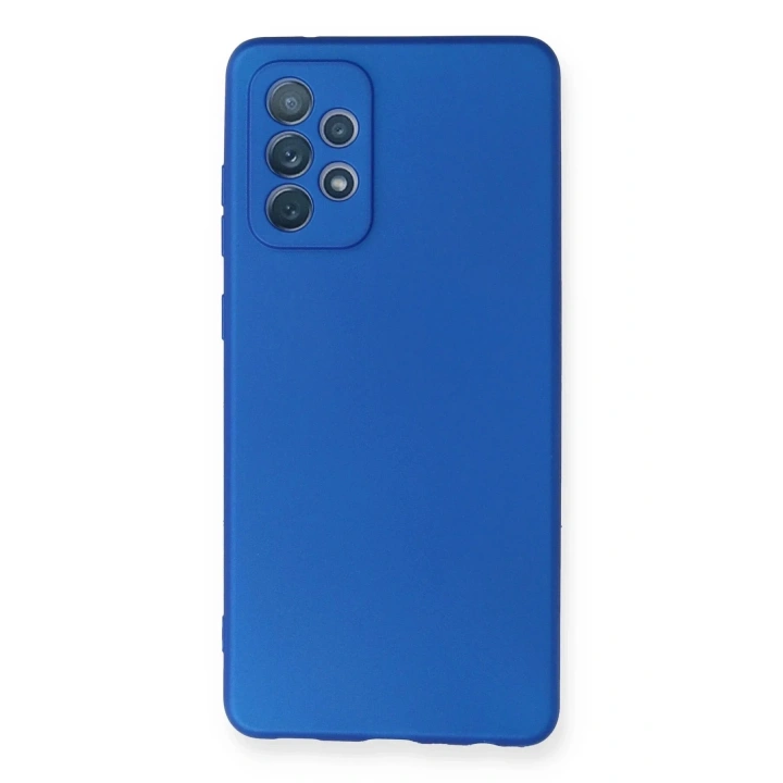 Mey İthalat®  Samsung Galaxy A72 Kılıf First Silikon - Mavi