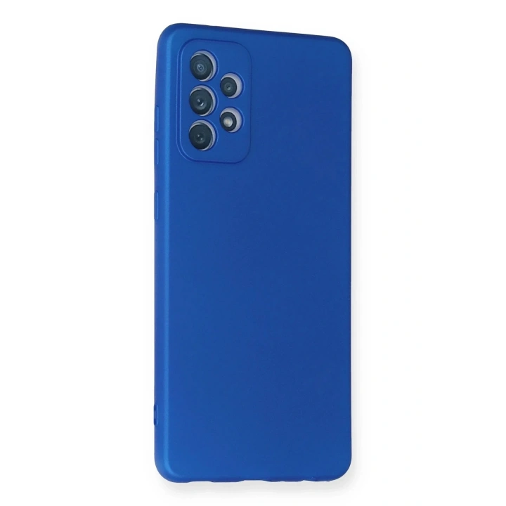 Mey İthalat®  Samsung Galaxy A72 Kılıf First Silikon - Mavi
