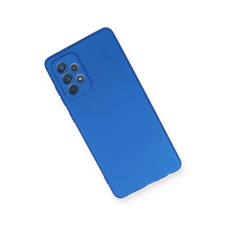 Mey İthalat®  Samsung Galaxy A72 Kılıf First Silikon - Mavi
