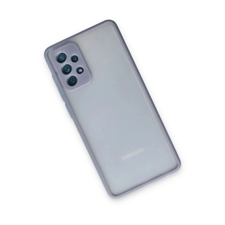Mey İthalat®  Samsung Galaxy A72 Kılıf Montreal Silikon Kapak - Gri