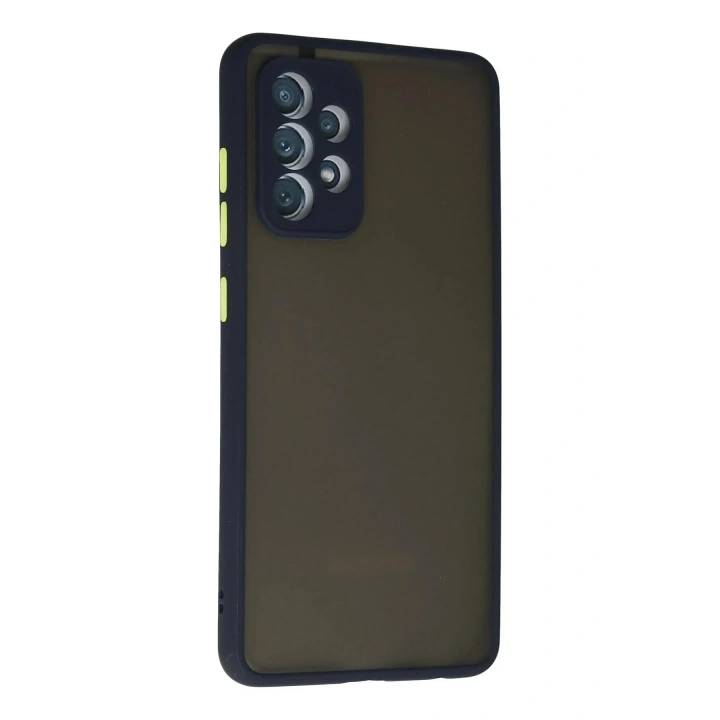 Mey İthalat®  Samsung Galaxy A72 Kılıf Montreal Silikon Kapak - Lacivert