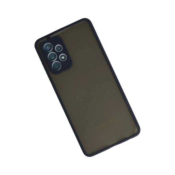 Mey İthalat®  Samsung Galaxy A72 Kılıf Montreal Silikon Kapak - Lacivert