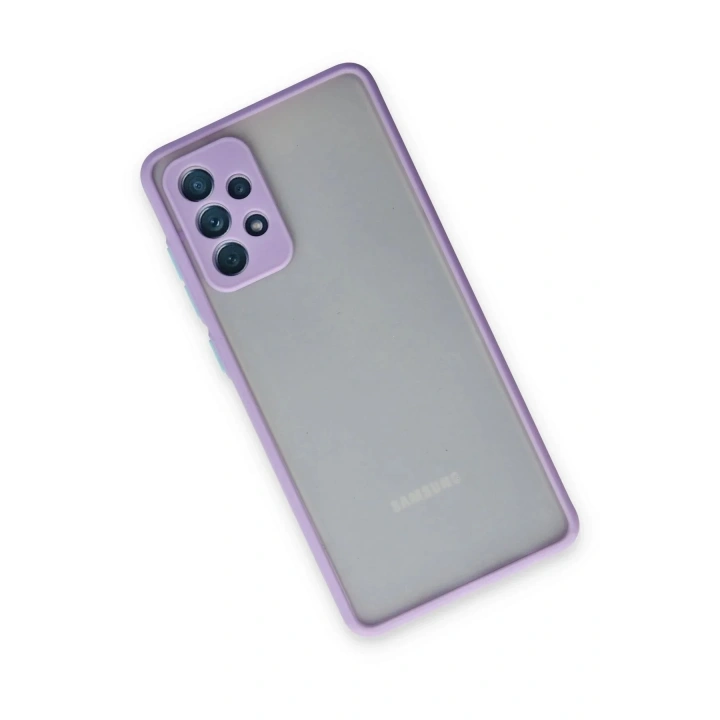 Mey İthalat®  Samsung Galaxy A72 Kılıf Montreal Silikon Kapak - Mor