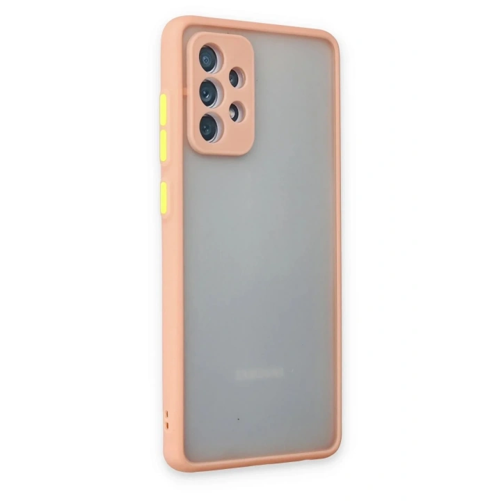 Mey İthalat®  Samsung Galaxy A72 Kılıf Montreal Silikon Kapak - Pembe