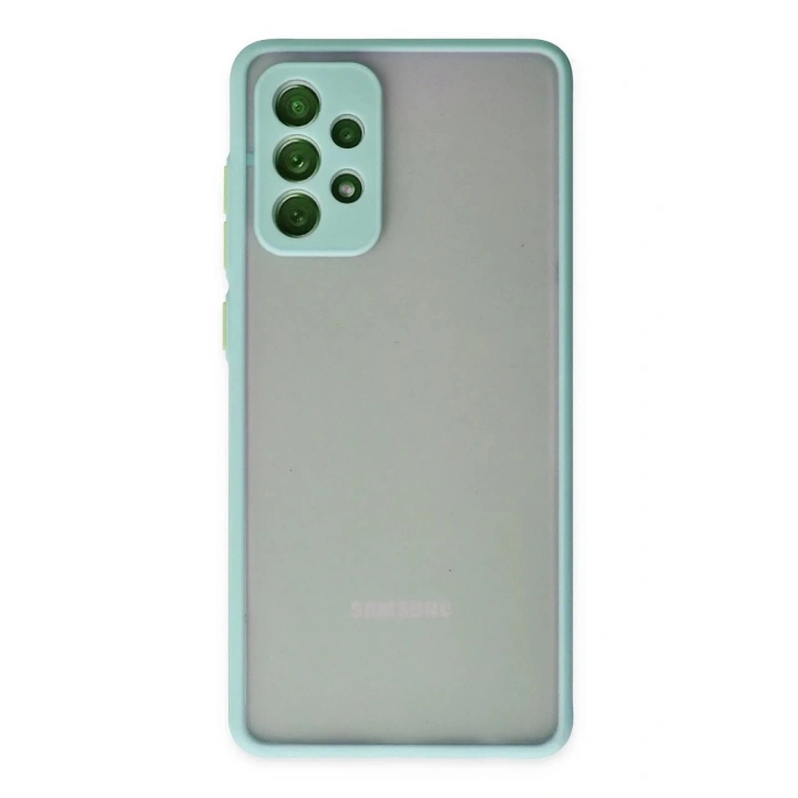 Mey İthalat®  Samsung Galaxy A72 Kılıf Montreal Silikon Kapak - Turkuaz