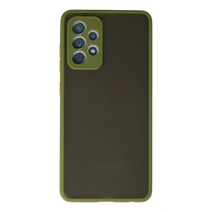 Mey İthalat®  Samsung Galaxy A72 Kılıf Montreal Silikon Kapak - Yeşil