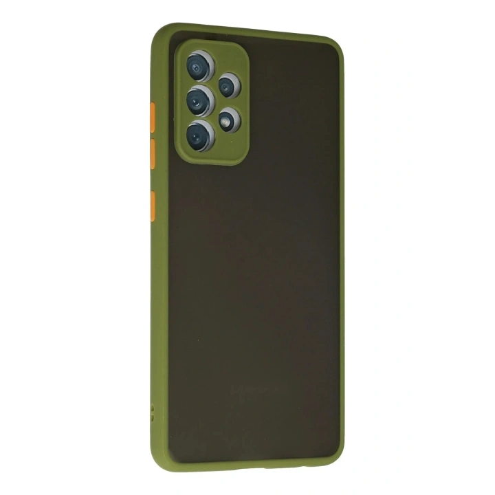 Mey İthalat®  Samsung Galaxy A72 Kılıf Montreal Silikon Kapak - Yeşil