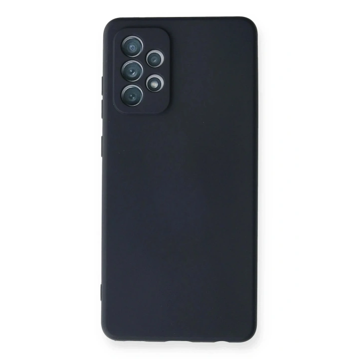Mey İthalat®  Samsung Galaxy A72 Kılıf Nano içi Kadife Silikon - Lacivert