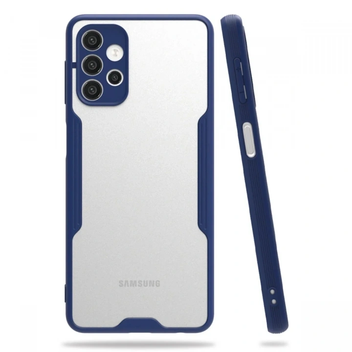 Mey İthalat®  Samsung Galaxy A72 Kılıf Platin Silikon - Lacivert