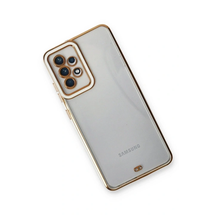 Mey İthalat®  Samsung Galaxy A73 5G Kılıf Liva Lens Silikon - Beyaz