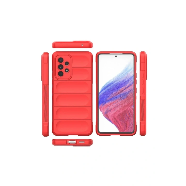Mey İthalat®  Samsung Galaxy A73 5G Kılıf Optimum Silikon - Kırmızı