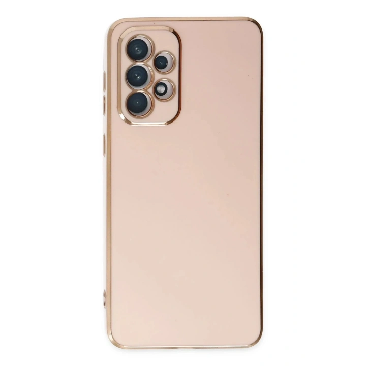 Mey İthalat®  Samsung Galaxy A73 5G Kılıf Volet Silikon - Pembe