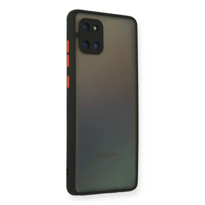 Mey İthalat®  Samsung Galaxy A81 / Note 10 Lite Kılıf Montreal Silikon Kapak - Siyah