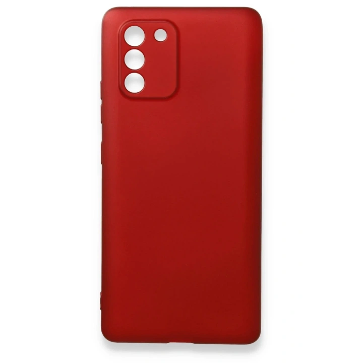 Mey İthalat®  Samsung Galaxy A91 / S10 Lite Kılıf First Silikon - Bordo