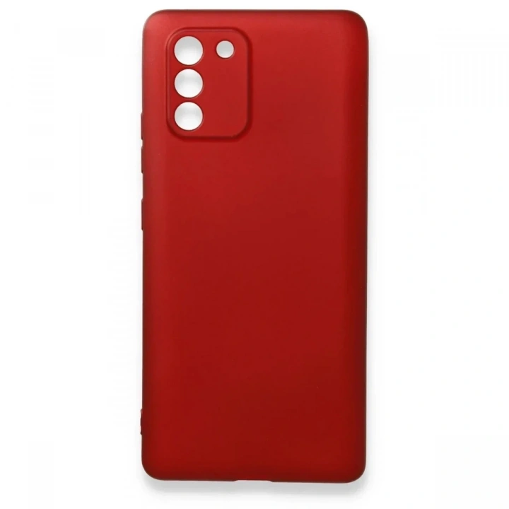 Mey İthalat®  Samsung Galaxy A91 / S10 Lite Kılıf First Silikon - Bordo