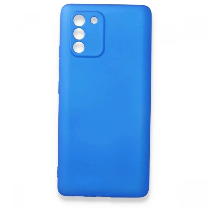 Mey İthalat®  Samsung Galaxy A91 / S10 Lite Kılıf First Silikon - Mavi