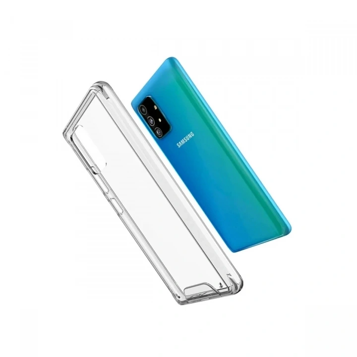 Mey İthalat®  Samsung Galaxy A91 / S10 Lite Kılıf Lüx Şeffaf Silikon