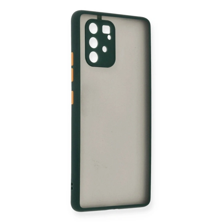 Mey İthalat®  Samsung Galaxy A91 / S10 Lite Kılıf Montreal Silikon Kapak - Yeşil