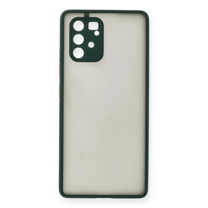 Mey İthalat®  Samsung Galaxy A91 / S10 Lite Kılıf Montreal Silikon Kapak - Yeşil