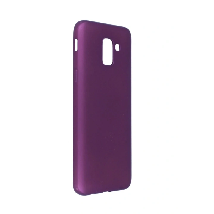 Mey İthalat®  Samsung Galaxy J6 Kılıf First Silikon - Mürdüm