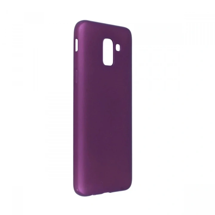 Mey İthalat®  Samsung Galaxy J6 Kılıf First Silikon - Mürdüm