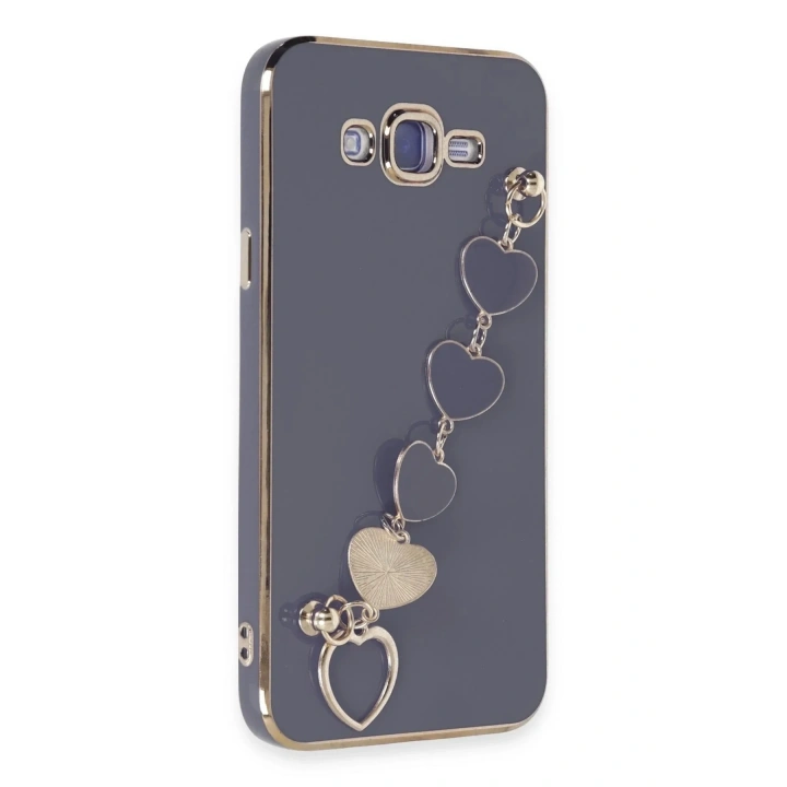 Mey İthalat®  Samsung Galaxy J7 Kılıf Esila Silikon - Gri