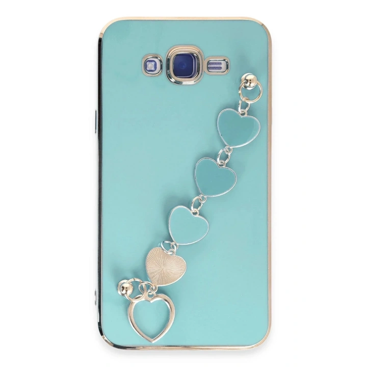 Mey İthalat®  Samsung Galaxy J7 Kılıf Esila Silikon - Su Yeşili