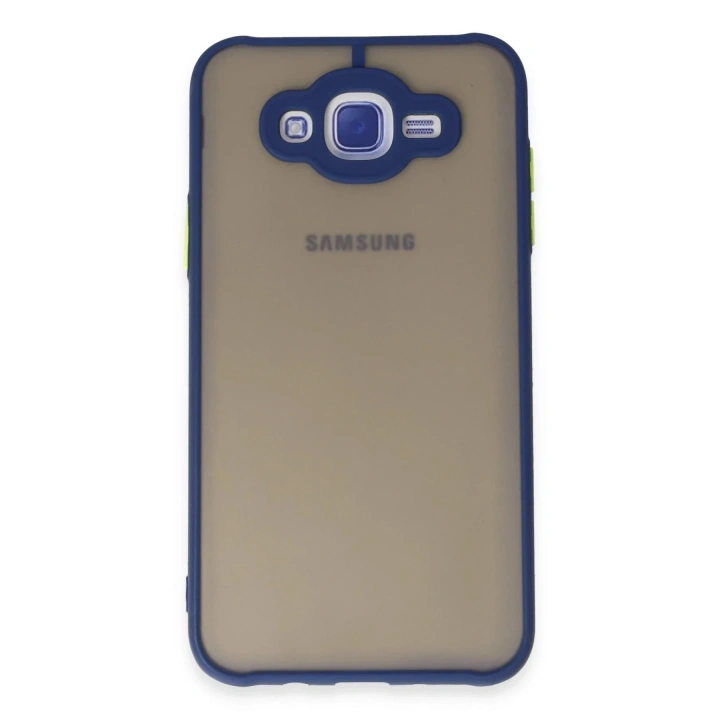 Mey İthalat®  Samsung Galaxy J7 Kılıf Montreal Silikon Kapak - Lacivert