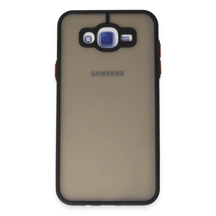 Mey İthalat®  Samsung Galaxy J7 Kılıf Montreal Silikon Kapak - Siyah