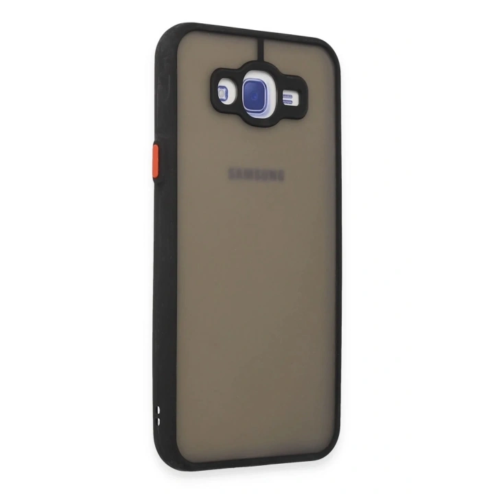 Mey İthalat®  Samsung Galaxy J7 Kılıf Montreal Silikon Kapak - Siyah