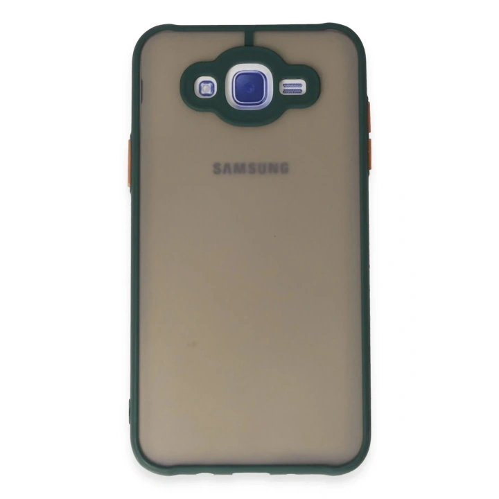 Mey İthalat®  Samsung Galaxy J7 Kılıf Montreal Silikon Kapak - Yeşil