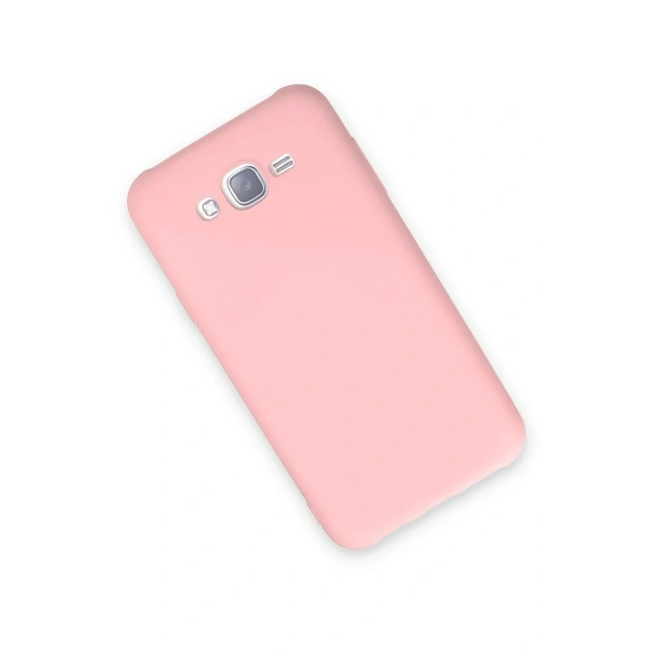 Mey İthalat®  Samsung Galaxy J7 Kılıf Nano içi Kadife Silikon - Pudra