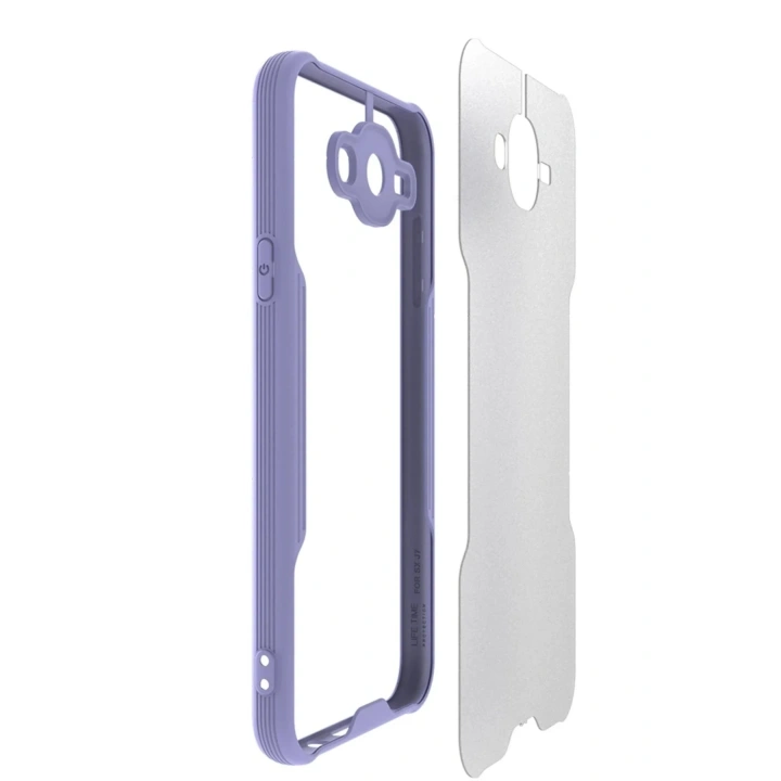 Mey İthalat®  Samsung Galaxy J7 Kılıf Platin Silikon - Siyah