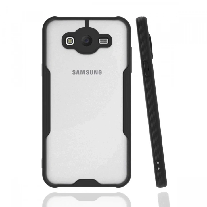 Mey İthalat®  Samsung Galaxy J7 Kılıf Platin Silikon - Siyah