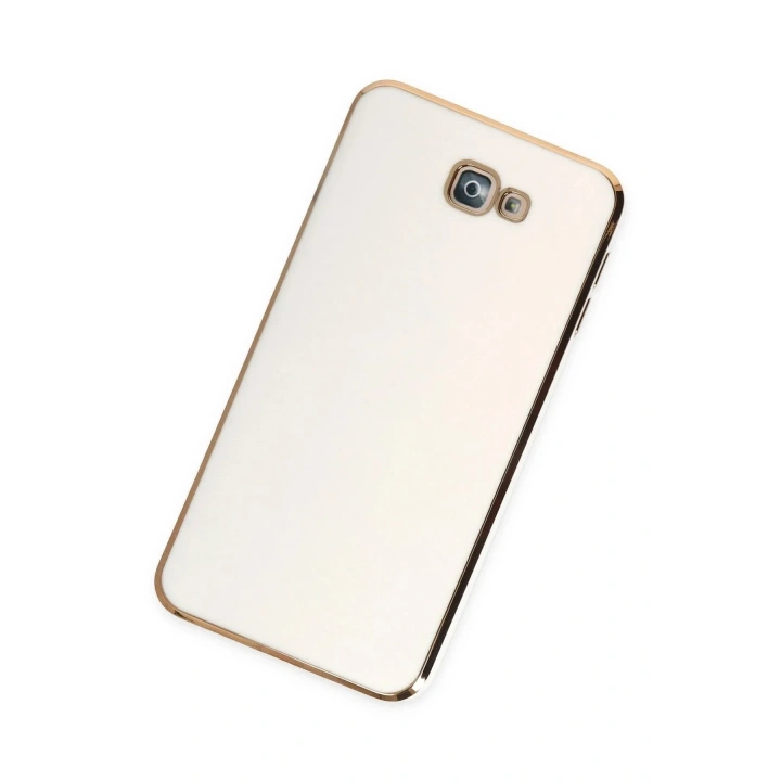 Mey İthalat®  Samsung Galaxy J7 Prime Kılıf Volet Silikon - Beyaz