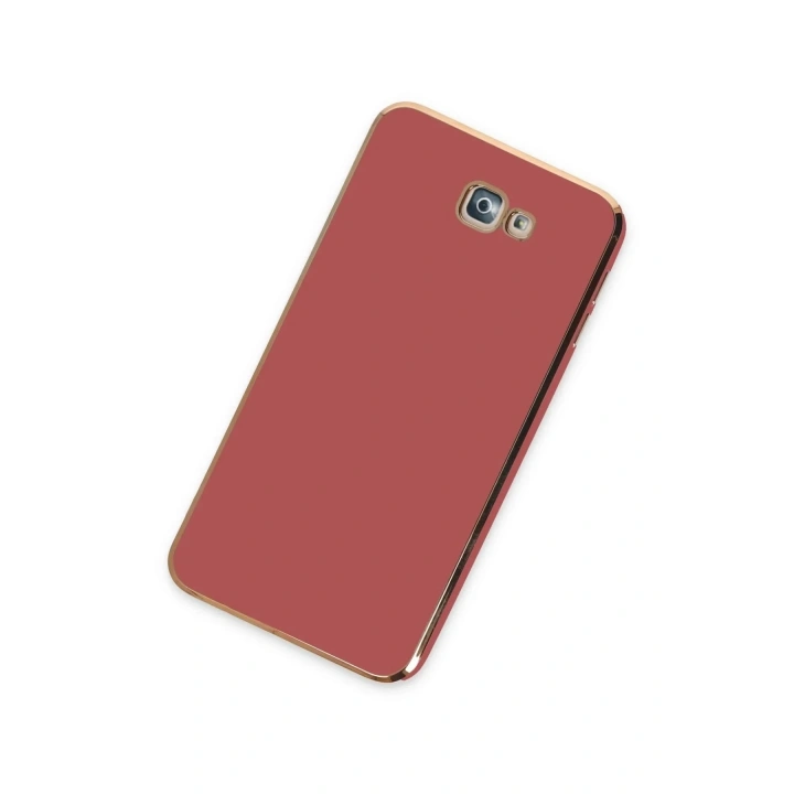 Mey İthalat®  Samsung Galaxy J7 Prime Kılıf Volet Silikon - Kırmızı