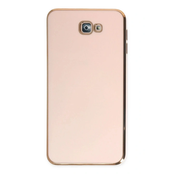 Mey İthalat®  Samsung Galaxy J7 Prime Kılıf Volet Silikon - Pembe