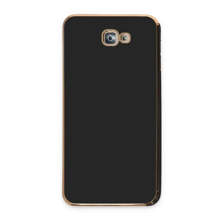 Mey İthalat®  Samsung Galaxy J7 Prime Kılıf Volet Silikon - Siyah
