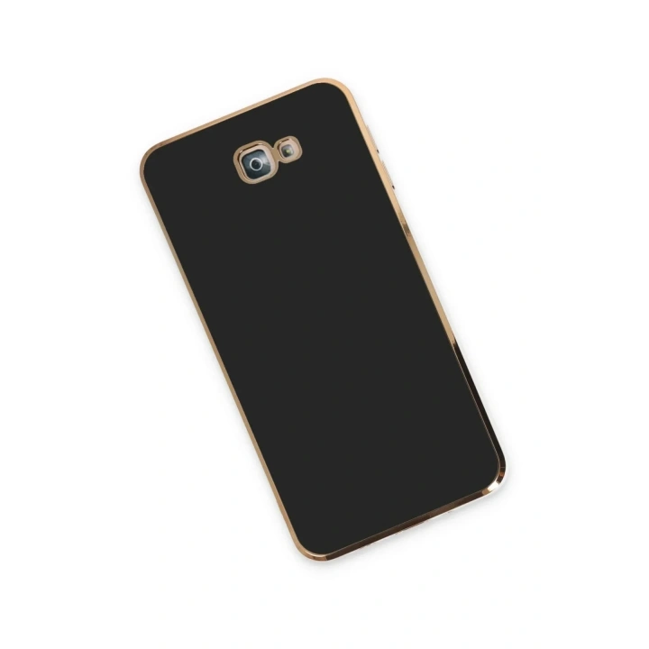 Mey İthalat®  Samsung Galaxy J7 Prime Kılıf Volet Silikon - Siyah