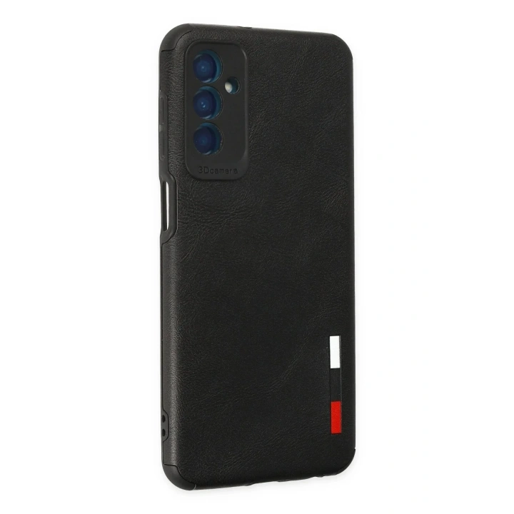 Mey İthalat®  Samsung Galaxy M13 Kılıf Loop Deri Silikon - Siyah