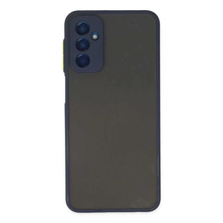 Mey İthalat®  Samsung Galaxy M13 Kılıf Montreal Silikon Kapak - Lacivert