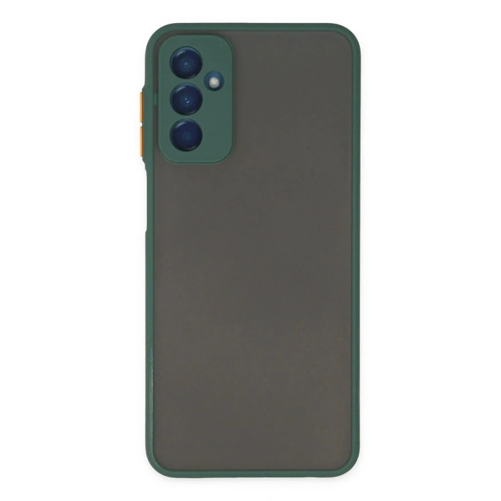 Mey İthalat®  Samsung Galaxy M13 Kılıf Montreal Silikon Kapak - Yeşil