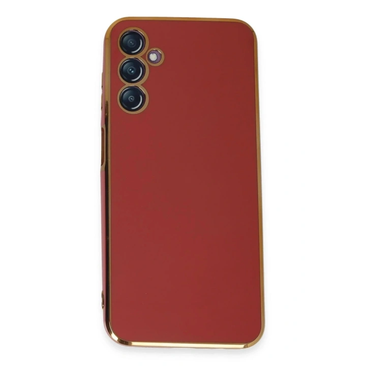 Mey İthalat®  Samsung Galaxy M14 5G Kılıf Volet Silikon - Kırmızı