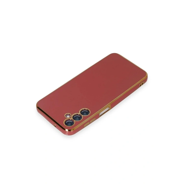 Mey İthalat®  Samsung Galaxy M14 5G Kılıf Volet Silikon - Kırmızı