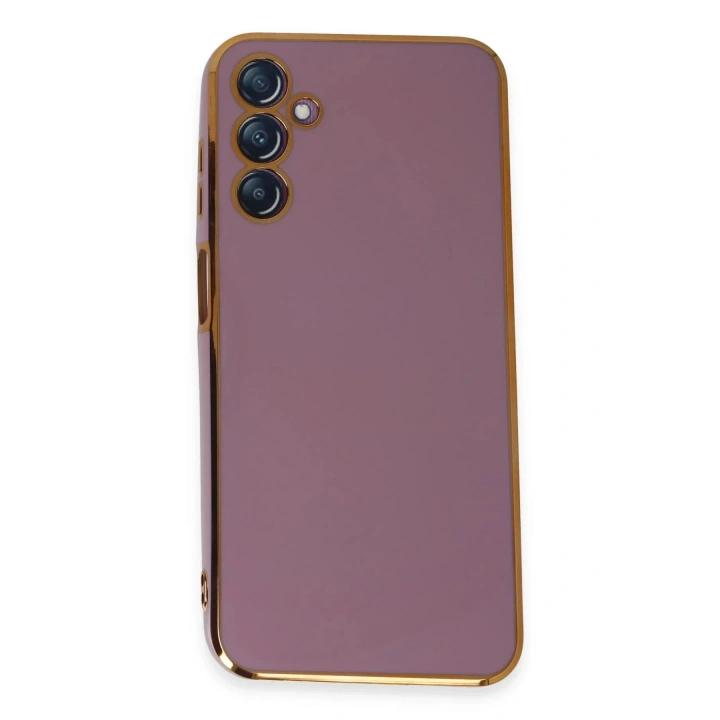 Mey İthalat®  Samsung Galaxy M14 5G Kılıf Volet Silikon - Mor