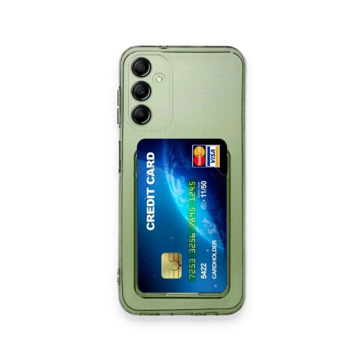 Mey İthalat®  Samsung Galaxy M15 Kılıf Kart Şeffaf Silikon - Şeffaf